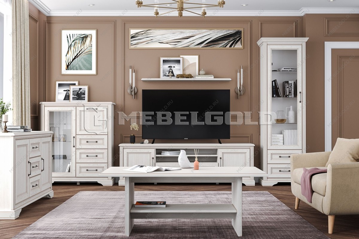 Тумба Стилиус KOM1W1B3S с подсветкой (Лиственница сибирская) | изображение 4