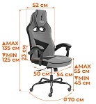 Кресло Arena metalBL, кож/зам, черный/черный карбон, 36-6/карбон черный | изображение 17