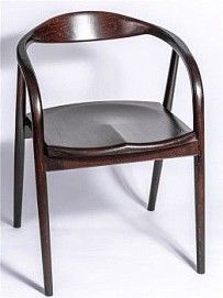 Полукресло венское Diona (темный орех) жесткое сиденье