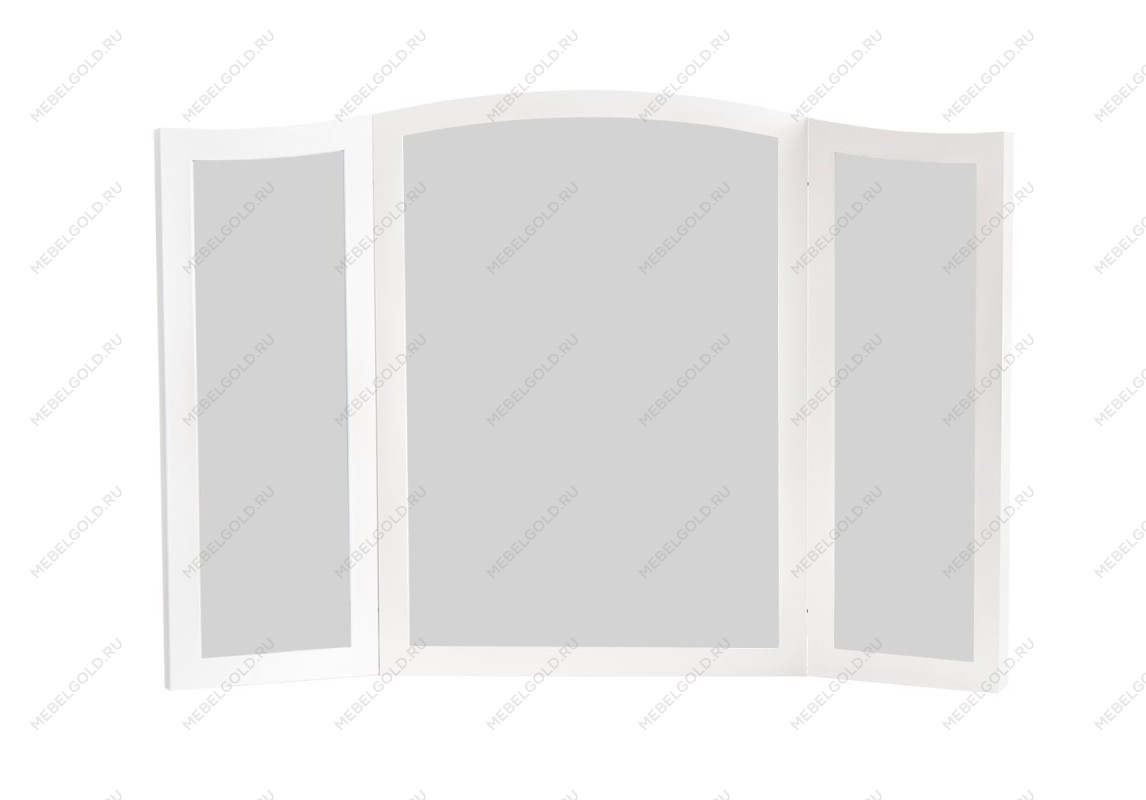 Зеркало трельяж Мишель для туалетного столика белый матовый | изображение 1