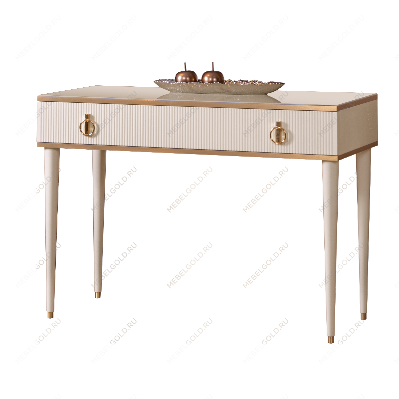 Стол туалетный Римини СОЛО (Слоновая кость/Золото) РМСТ-1(s)