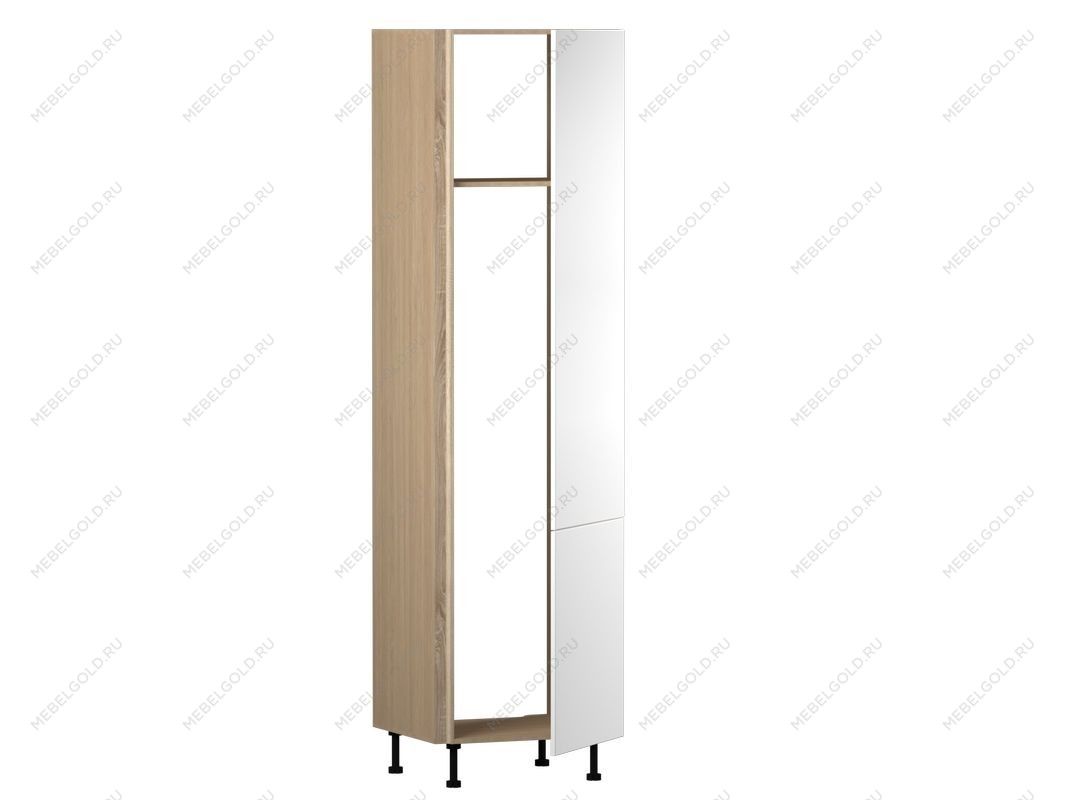 Пенал ПХ, Женева (642*586*2456) Дуб Палермо/Белый матовый, 22437 | изображение 2