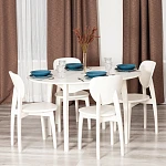 Стул DIAMANTE жесткое сидение, бук, 42 х 42 х 85 см, ivory white | изображение 9