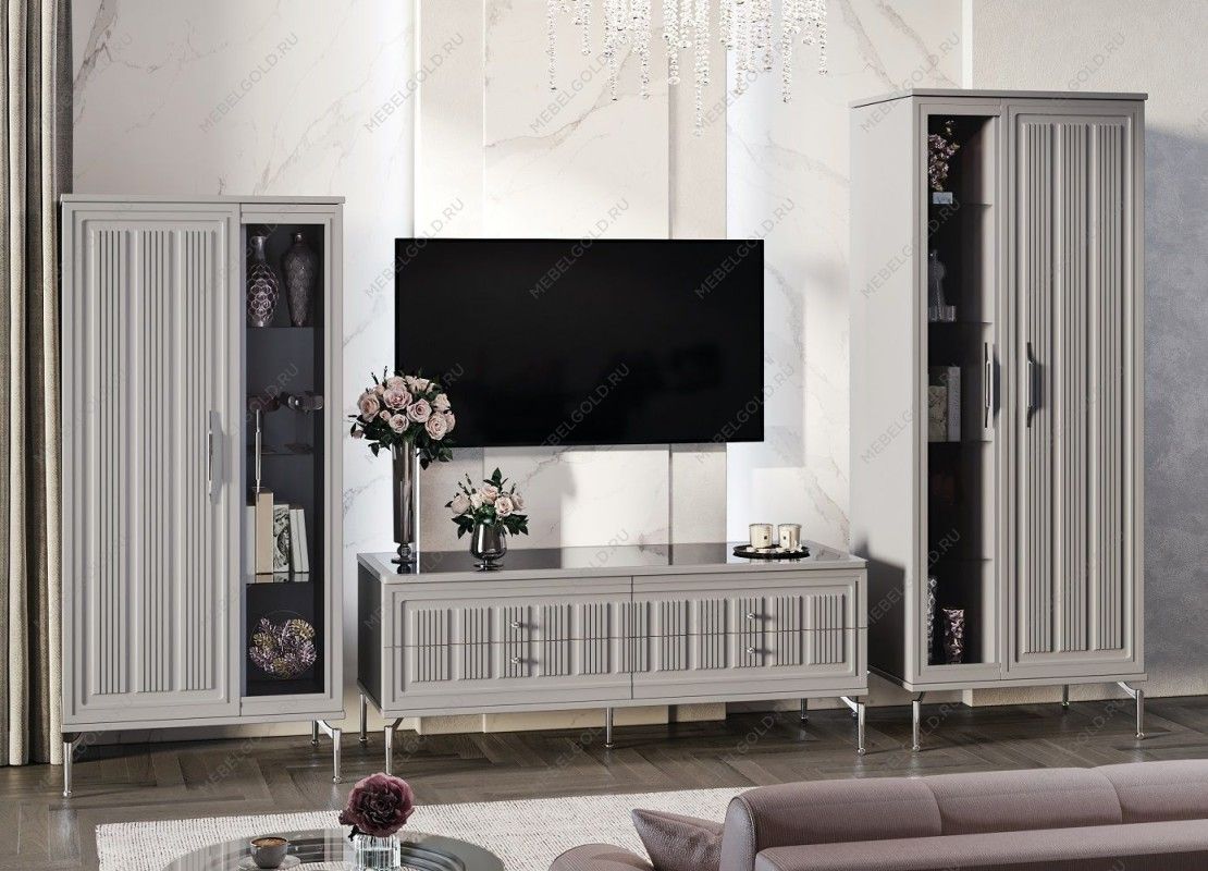 Витрина Замира 2-ств низкая серый | изображение 5