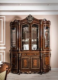 Сервант Джоконда 4-ств корень дуба глянец