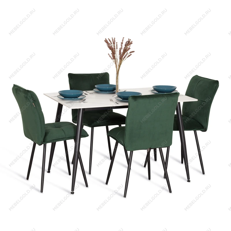 Стул обеденный Sweet, LT, велюр, Deep Forest (изумруд), 41х55х88 см | изображение 8