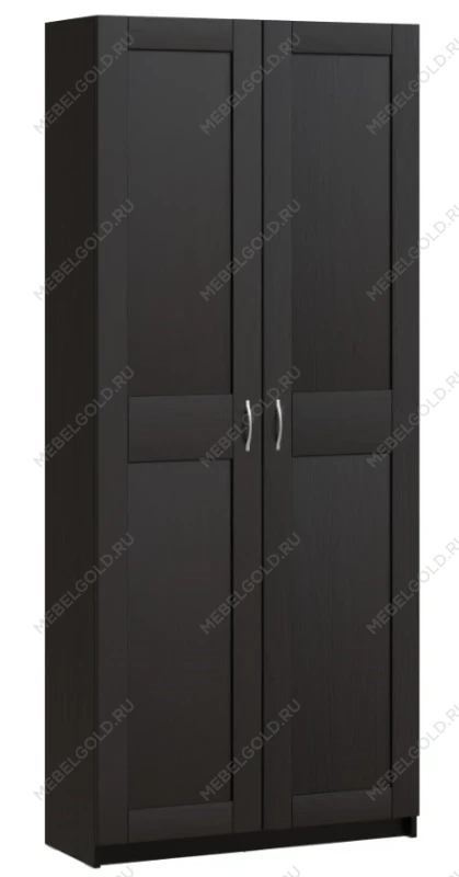 Шкаф МАКС двухдверный 100х38х233, ДСП, цвет Дуб Венге