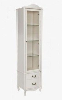 Шкаф-витрина Джульетта (молочный дуб)