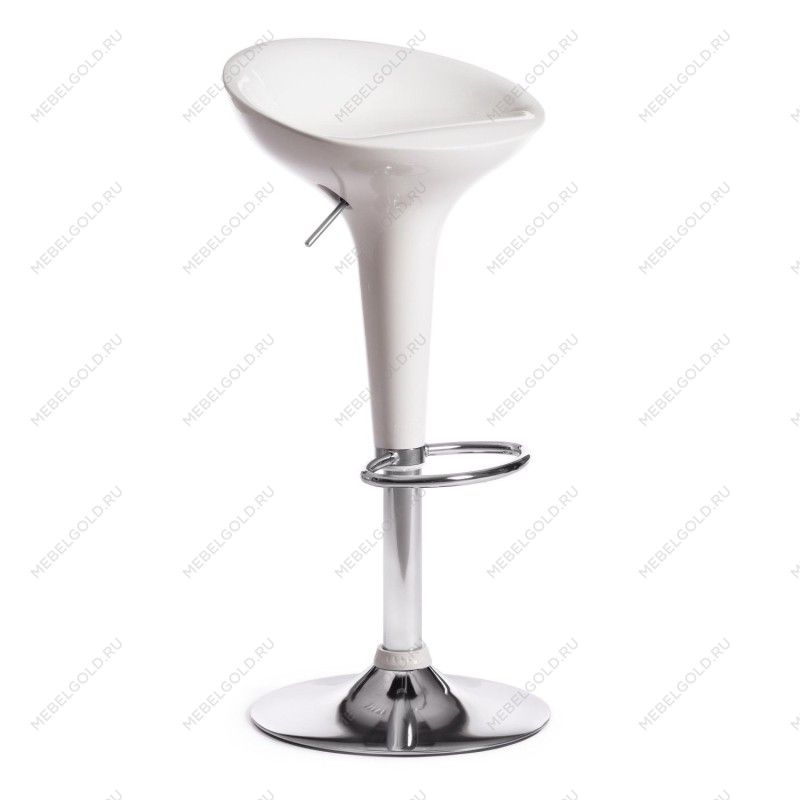 Стул барный NAIL (mod. KY801) белый/хром