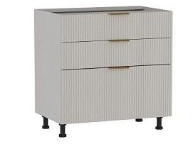 Стол с ящиками СЯ-80 (176/356), Монза (800*523*820) Экокожа Бежевый, 23120