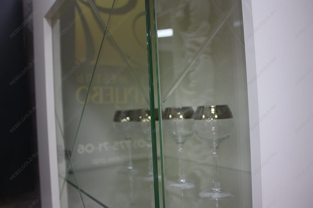 Витрина 1-ств. (левая) Римини СОЛО (белый золото) РМВ1-1С (s) - Выставка Балашиха | изображение 6