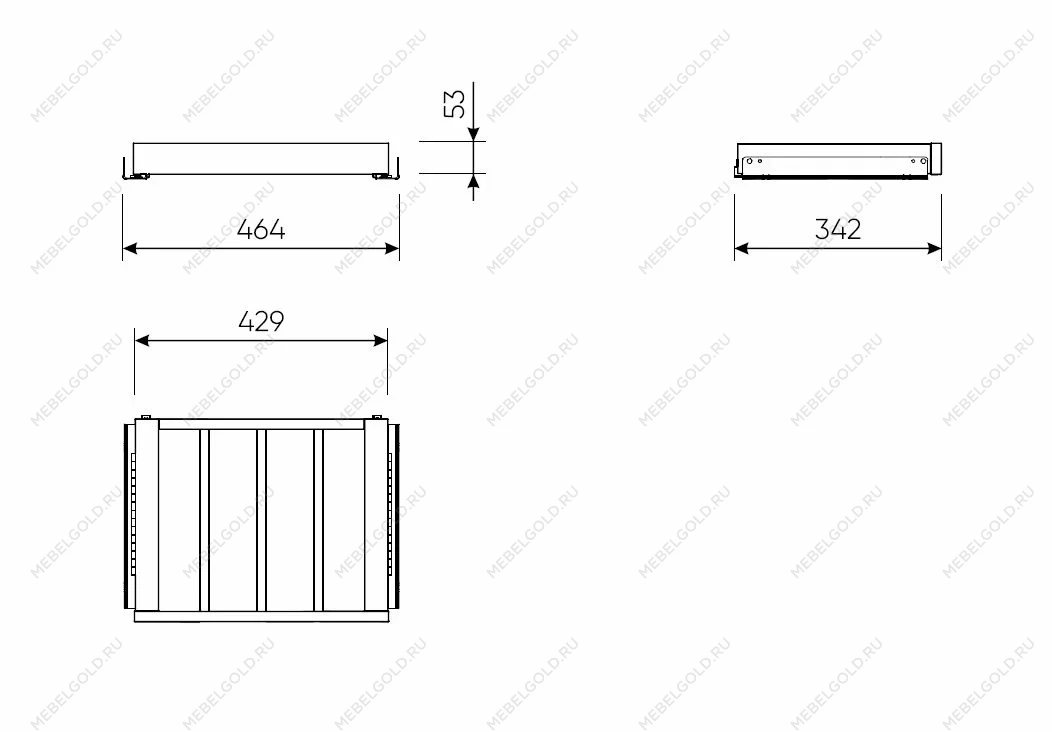 Брючница выдвижная МАКС 50х36 белая | изображение 1