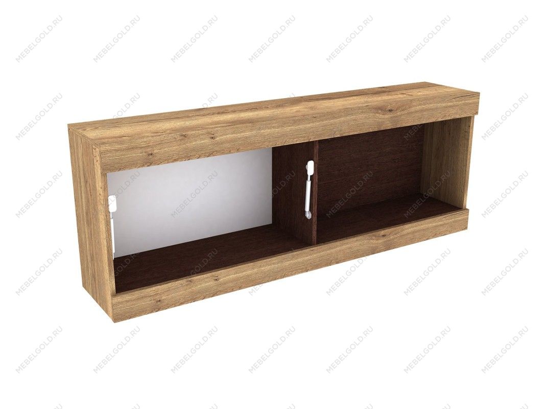 м. Марьина Роща - Шкаф-полка навесная 1400, Гарда Дуб галифакс Табак | изображение 2