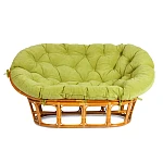 Диван MAMASAN/МАМАСАН 23/02 W/с подушкой, подушка 182х119 см, 169х102х80 см, Pecan (орех), флок, олива, 23 | изображение 2