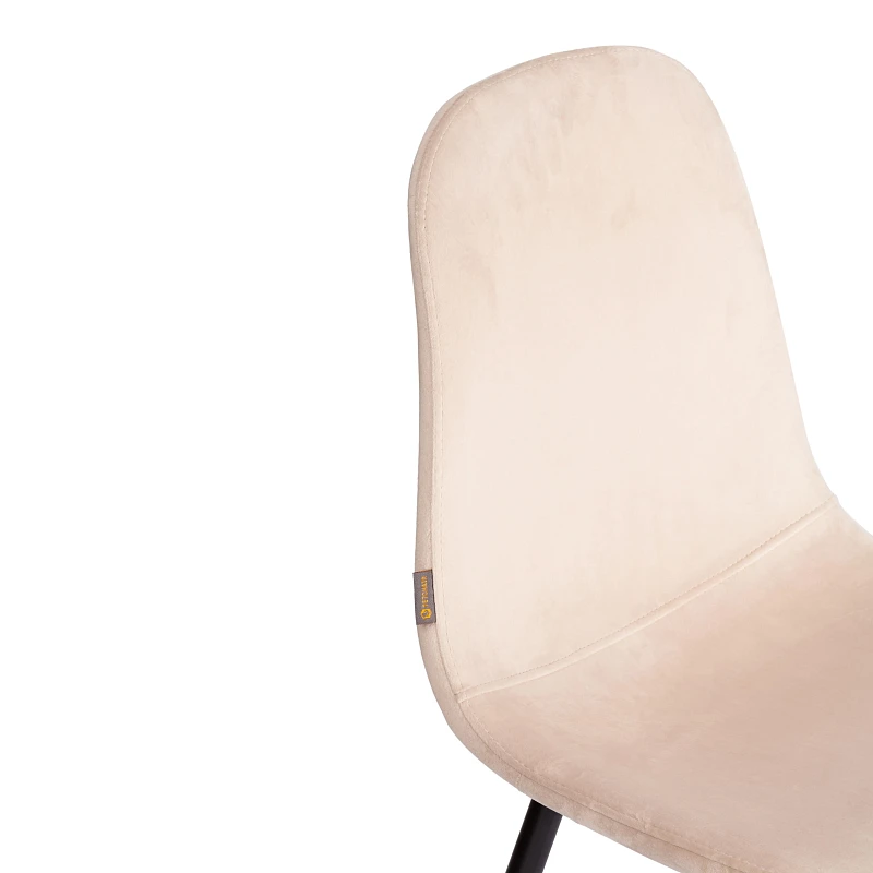 Стул BREEZE (mod. JSC-58), Велюр/металл, 44 х 53 х 86 см, creamy (кремовый) HLR 5 / черный | изображение 7