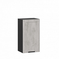 Шкаф кухонный 400 Джамис (Чёрный/Белый камень)