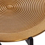 Столик кофейный Secret De Maison BLOOM ( mod. 11873-B ), алюминиевый сплав, 46*46*51 см, черный/античная медь | изображение 5