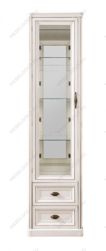 Витрина Натали 1-ств белый глянец | изображение 1