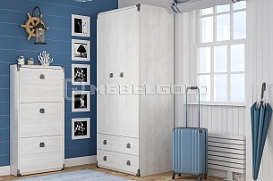 Шкаф со штангой Индиана JSZF2D2S сосна каньон