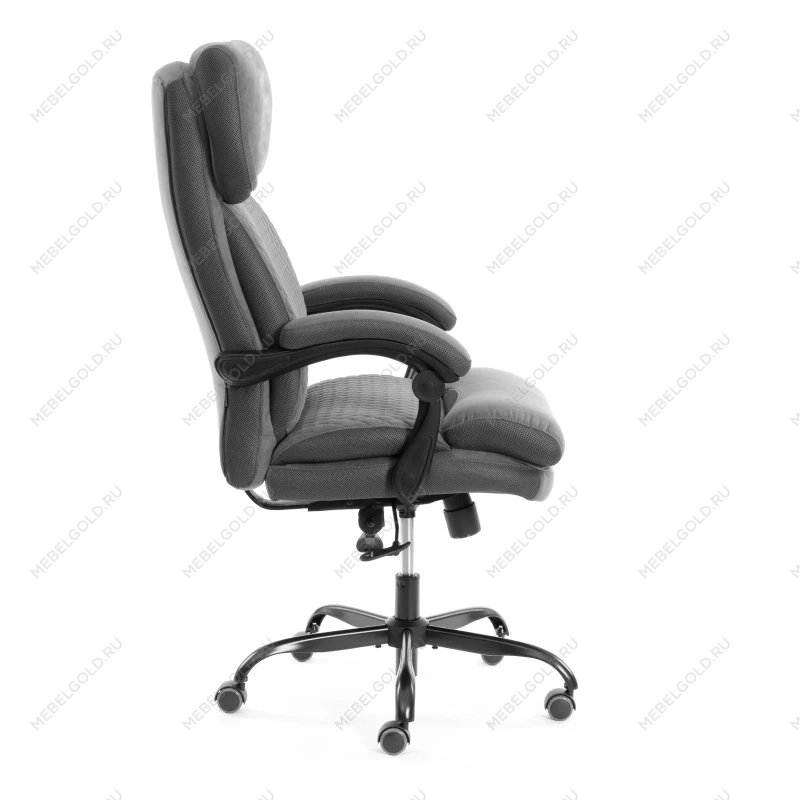 Кресло Chief metalBL, велюр/ткань, серый, 29/TW-12 | изображение 1