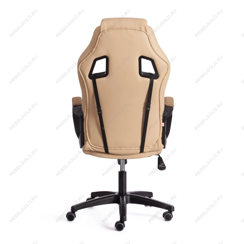 Кресло DRIVER (22), кож/зам/ткань, бежевый/бронза, 36-34/TW-21 | изображение 3