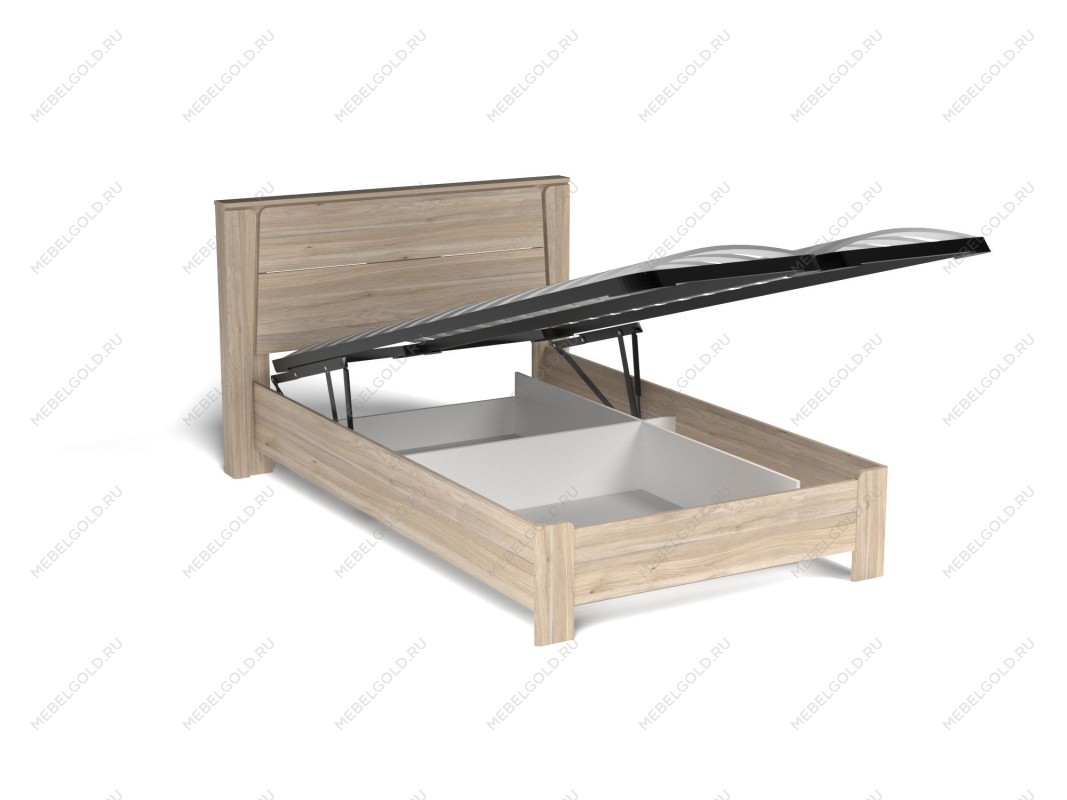 Кровать 1200 с подъемным механизмом, Юта (1422*2130*1004), Дуб Мария | изображение 1