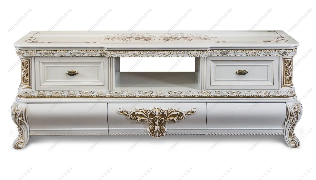 ТВ Тумба Алсу белый глянец | изображение 1