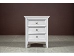 Тумба прикроватная 3 ящика Manhattan (Белый) | изображение 2