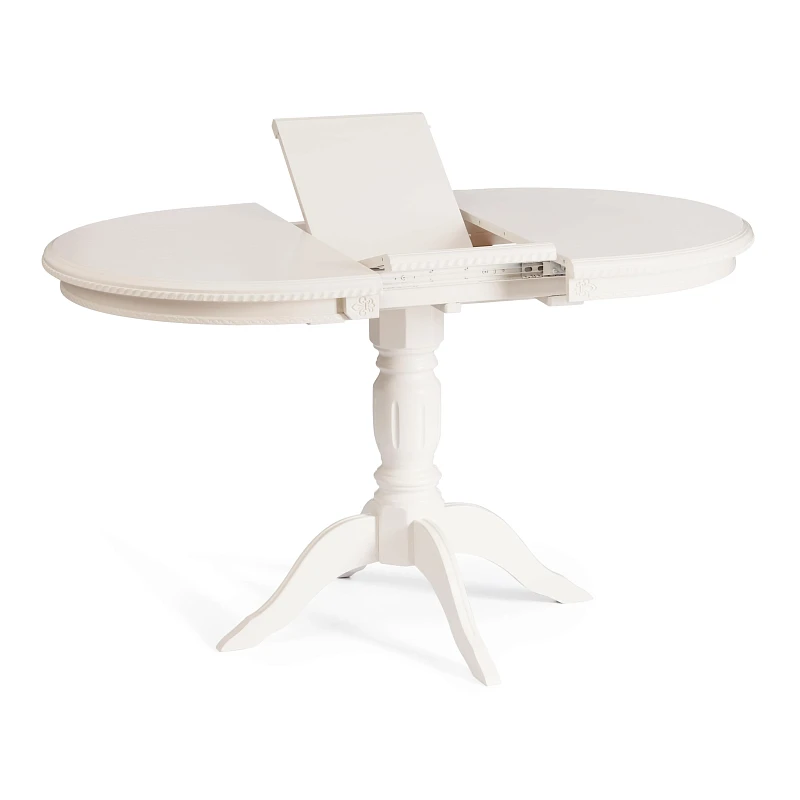 Стол STEFANO, бук, мдф, 100+30x80x77см, Ivory white | изображение 6