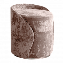 Пуф-тумба Розовая дымка (Crush) серебро Sweet dreams PS-101