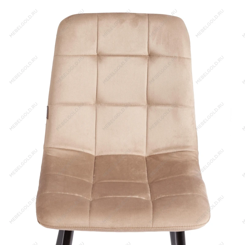 Стул CHILLY (mod. JSC-220), Велюр/металл, 44,5х52,5х88 см, Beige (бежевый) HLR8 / черный | изображение 6