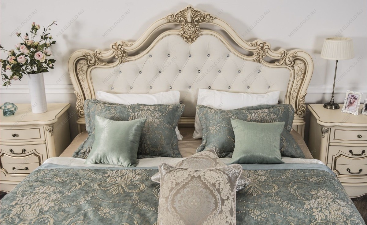 Кровать Мона Лиза 180х200 см с мягким изголовьем крем | изображение 4