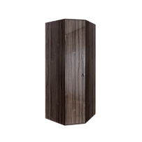 Шкаф угловой Римини (Орех империя/Серебро) РМШУ2/1