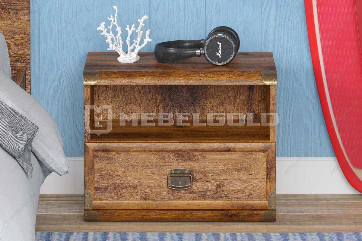 Тумба прикроватная Индиана JKOM1S дуб саттер | изображение 2