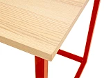 Стол Board 1800x700 Каркас - Красный, Столешница - Ясень коимбра, 331709 | изображение 3