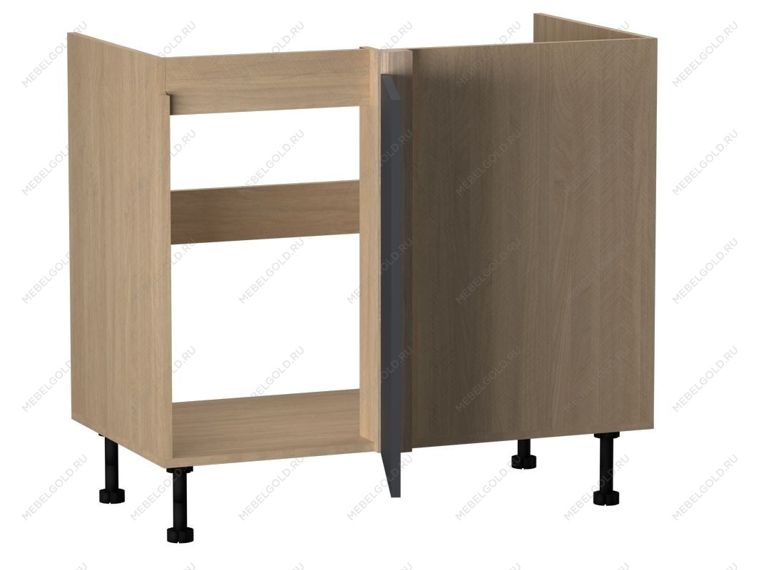 Стол под мойку угловой СМУ-100 левый, Женева (954*534*870) Дуб Палермо/Синий матовый, 22512 | изображение 1