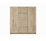 БРИМНЭС / СИРИУС тумба ИКЕА / IKEA 2 двери и 4 ящика 117х123 сонома | изображение 1