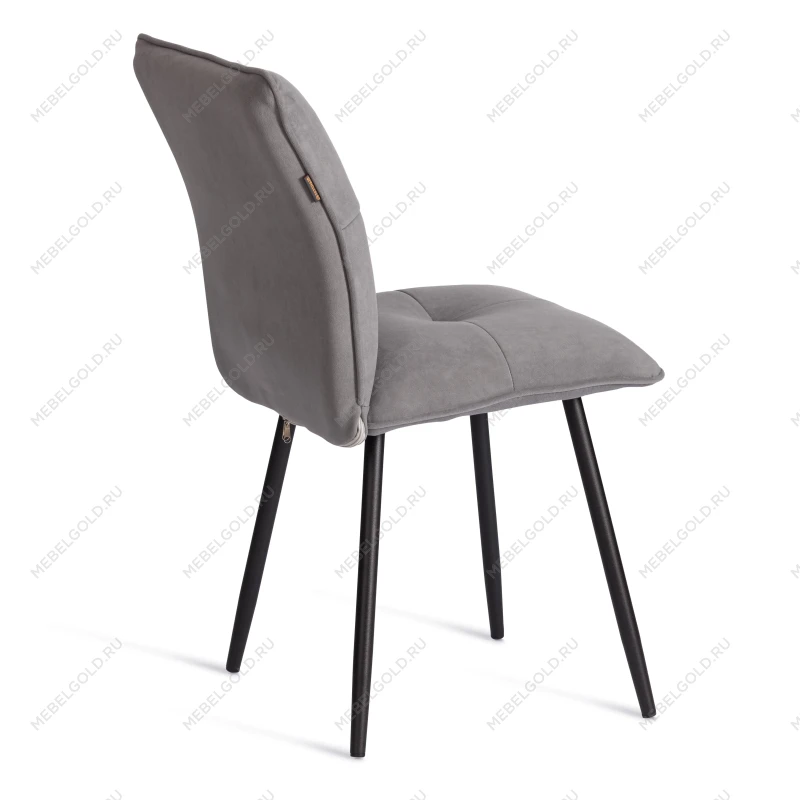 Стул обеденный Sweet, LT, флок, серый/черный, 29, 41х55х88 см | изображение 2