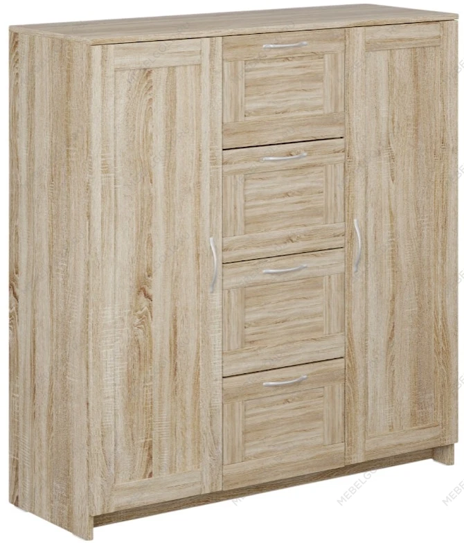 БРИМНЭС / СИРИУС тумба ИКЕА / IKEA 2 двери и 4 ящика 117х123 сонома