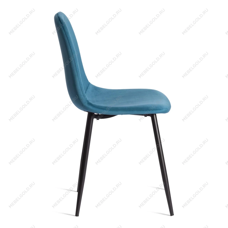 Стул BREEZE (mod. 4724), Велюр/металл, 44 х 53 х 87 см, Dark turquoise (темно-бирюзовый) HLR62 / черный | изображение 1