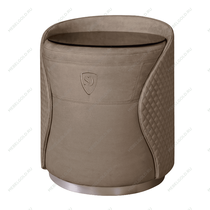 Пуф-тумба Пепельно-коричневый (новабук) серебро Sweet dreams PS-101