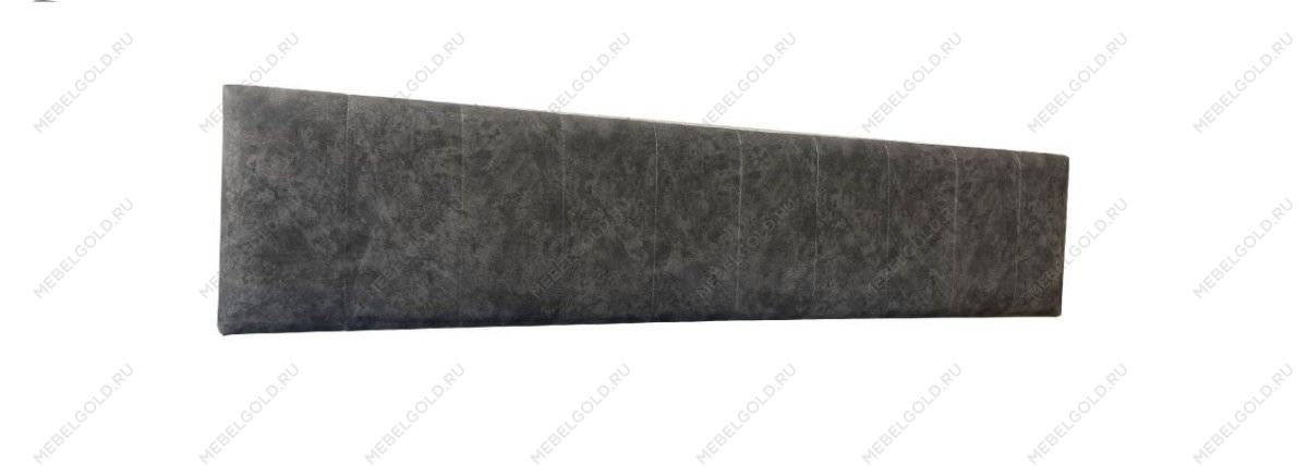 Мягкая вставка изголовья кровати Люкс 1800 (цельная), Денвер (1760*365*60) Серый, 933188