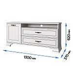 Тумба Тиффани RTV 1D2SN вудлайн кремовый - Выставка Лобня | изображение 2