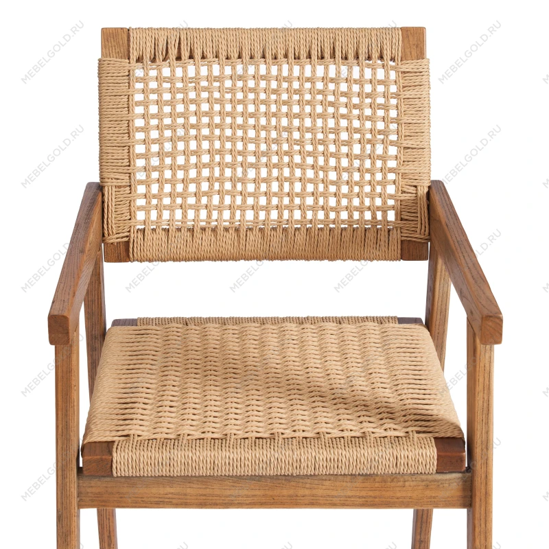 Стул VANHEIM, дерево вяз/бечевка, Груша (№3), 46х45х83 см | изображение 6