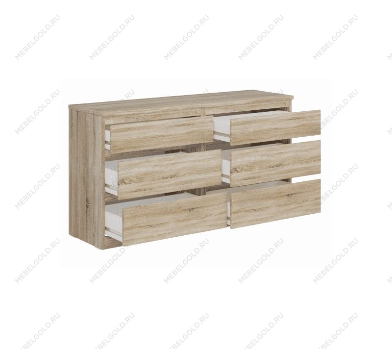 КАСТОР (KULLEN) комод ИКЕА / IKEA 6 ящиков сонома | изображение 2