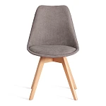 Стул TULIP SOFT (mod. 053V), дерево/пластик/ткань, 49,5 x 54,5 x 84 см, Серый (Grey) LY1701-26 | изображение 4