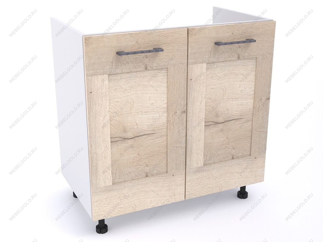 Стол под мойку СМ-80, Дублин (800*470*820) Дуб галифакс белый, 21613