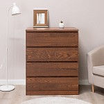 Варма Прайм 4 комод 80x100x48 шпон ясень, коричневый | изображение 3