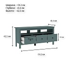 САГА тумба 3 ящика темно-бирюзовая | изображение 3