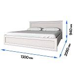 Кровать Тиффани 120 вудлайн кремовый | изображение 2